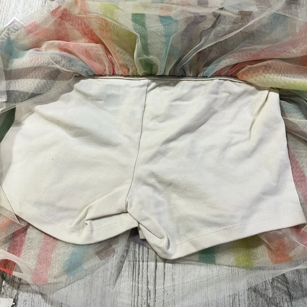 NEW Target kids Rainbow Skirt Tutu LGBTQ New W Tags Stripes size 4/5